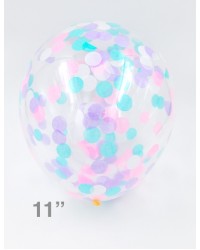 Confetti Balloon - Mint Green/Lilac/Light Pink/White
